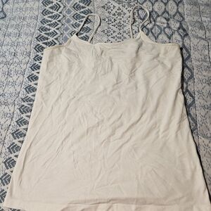 Women's White Spaghetti Strap Top